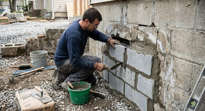 Block Wall Repair in Hooper, UT