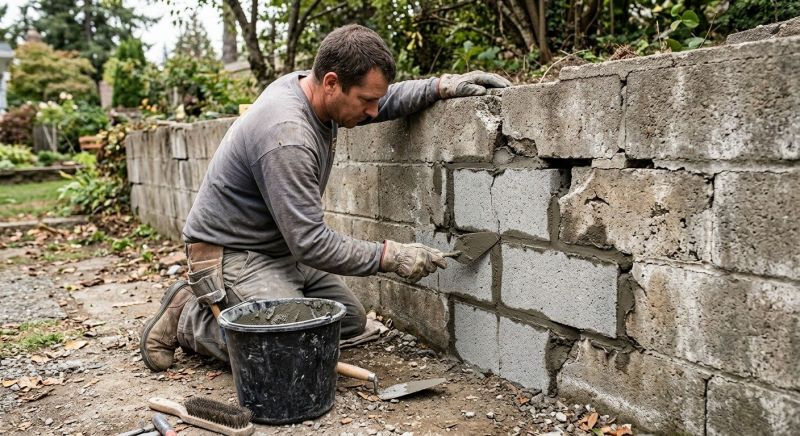 Block Wall Repair in Syracuse, UT