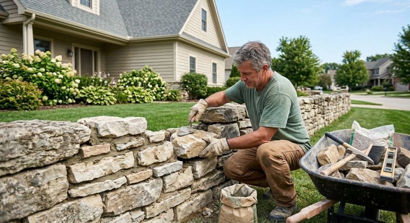 Brick Fence Repair in Bountiful, UT