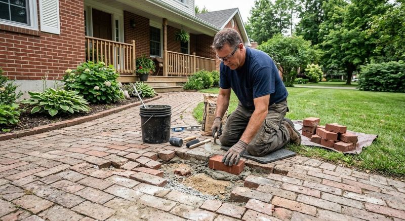 Brick Flatwork Repair in Hooper, UT