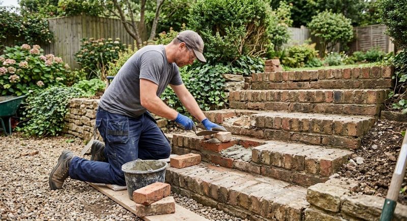 Brick Stairs Repair in Davis County, UT