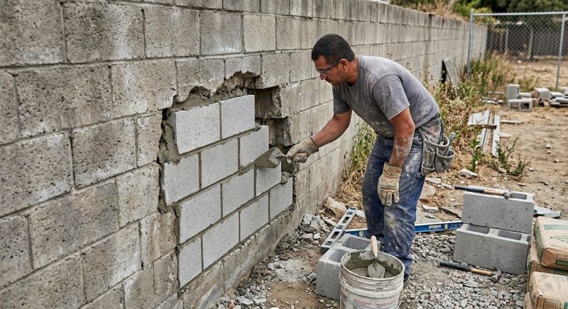 Concrete Block Repair in Centerville, UT