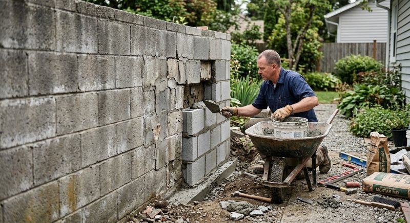 Concrete Block Repair in Layton, UT