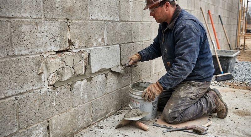 Concrete Block Repair in Roy, UT