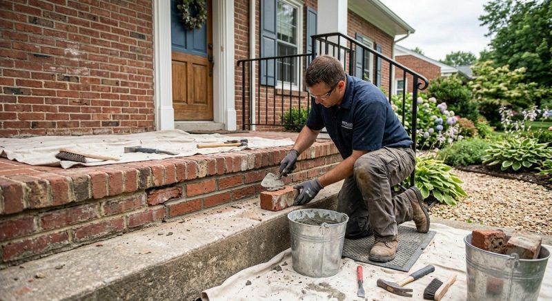 Porch Brick Repair in Bountiful, UT
