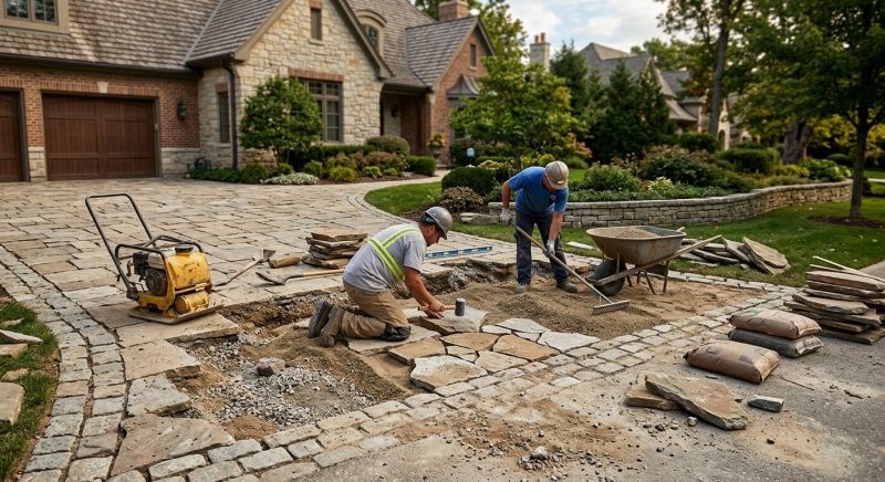 Stone Driveway Repair in Bountiful, UT