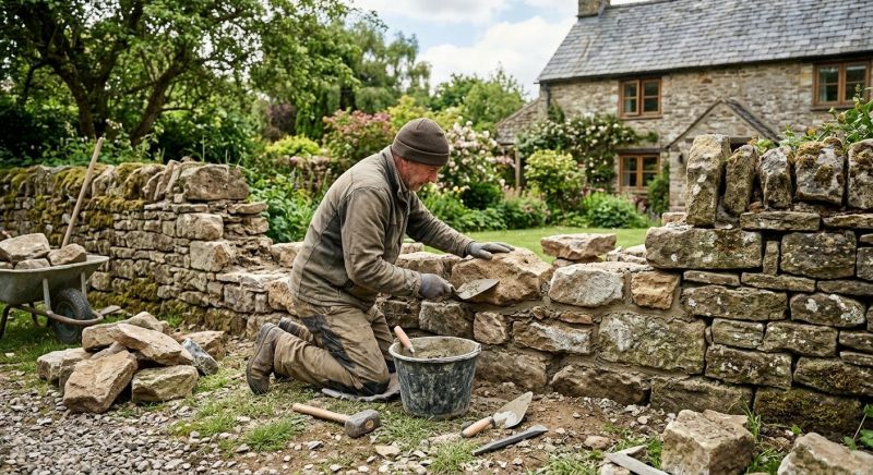 Stone Wall Repair in Midvale, UT
