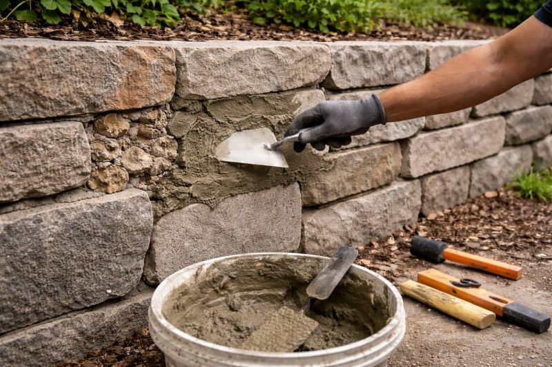 Stone Wall Repair in Salt Lake County, UT